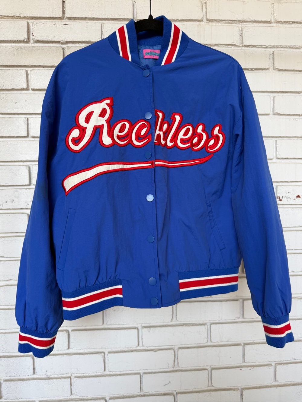 Varsity Jacket Edikted Reckless Bomber Women's Streetwear Size S